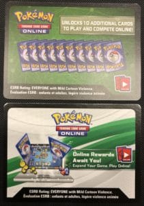 what are pokemon code cards