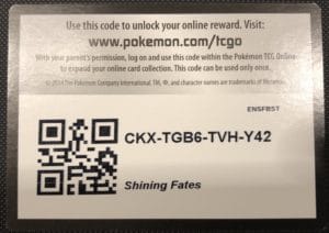 pokemon code cards