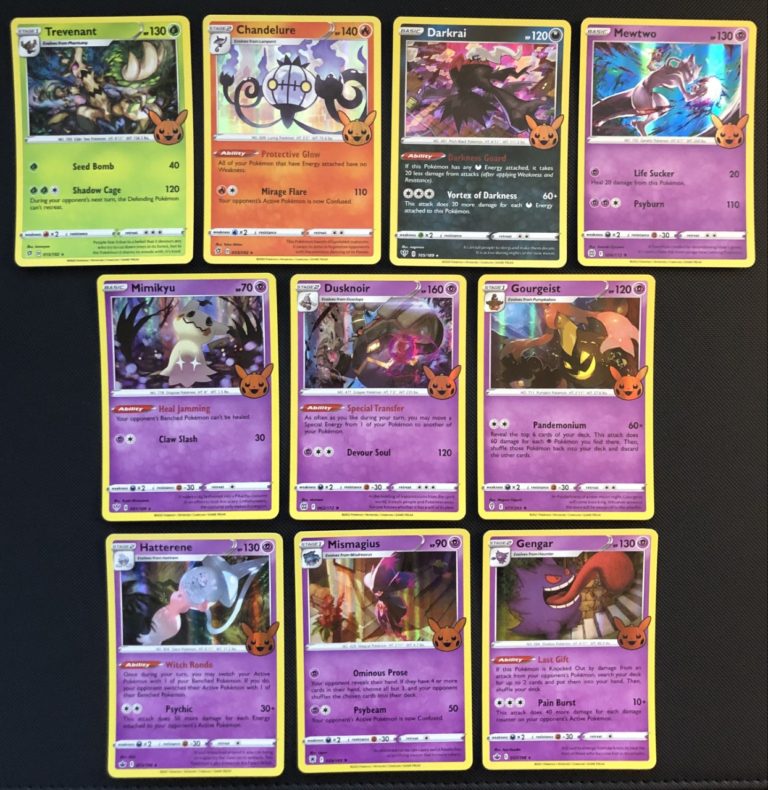 Pokémon Halloween BOOster Bundle Set List And Guide Sleeve No Card Behind