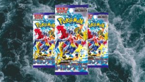 Raging Surf Booster Packs on a Sea Background.