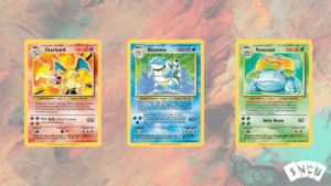 Pokémon TCG Classic Starter Final Evo Cards Abstract Background