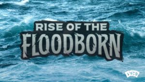 Rise Of The Floodborn Logo Ocean Background