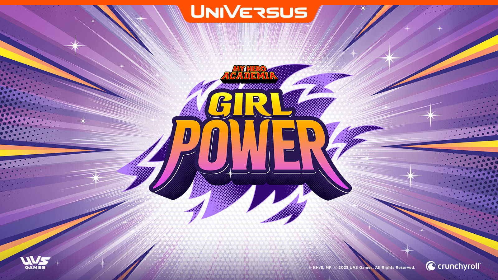 MHA Girl Power UniVersus Simple Logo Splash Banner