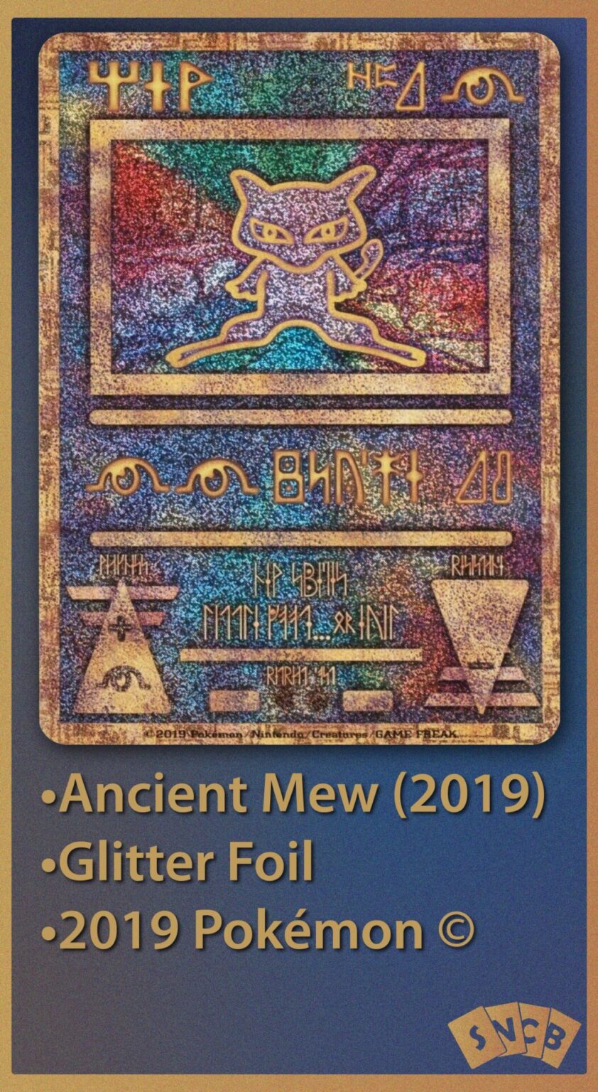 All 6 Variants Of The Ancient Mew Card Explained - Sleeve No Card Behind