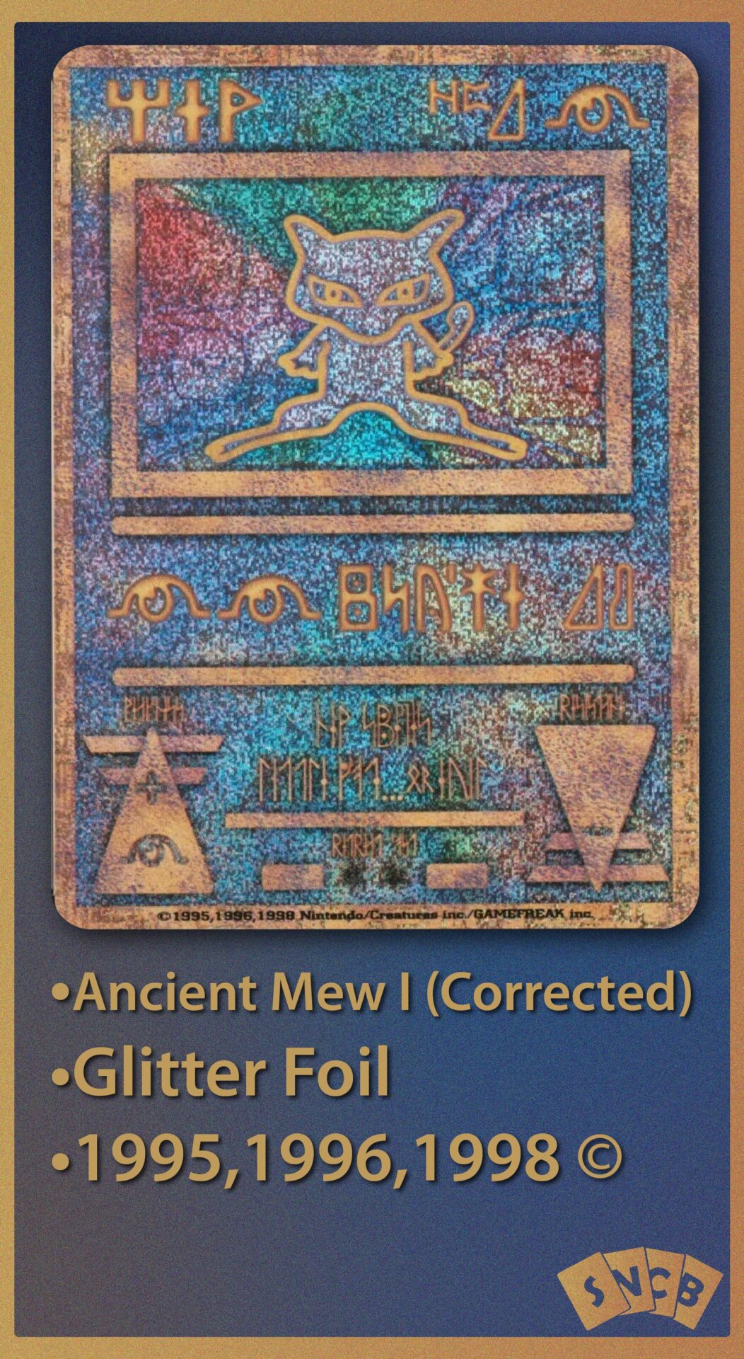 thumbnail image 2 of Pokemon TCG Base Set Ancient MEW – WOTC Black Star Rev Holo Sealed Promo – 2000 2 of 3